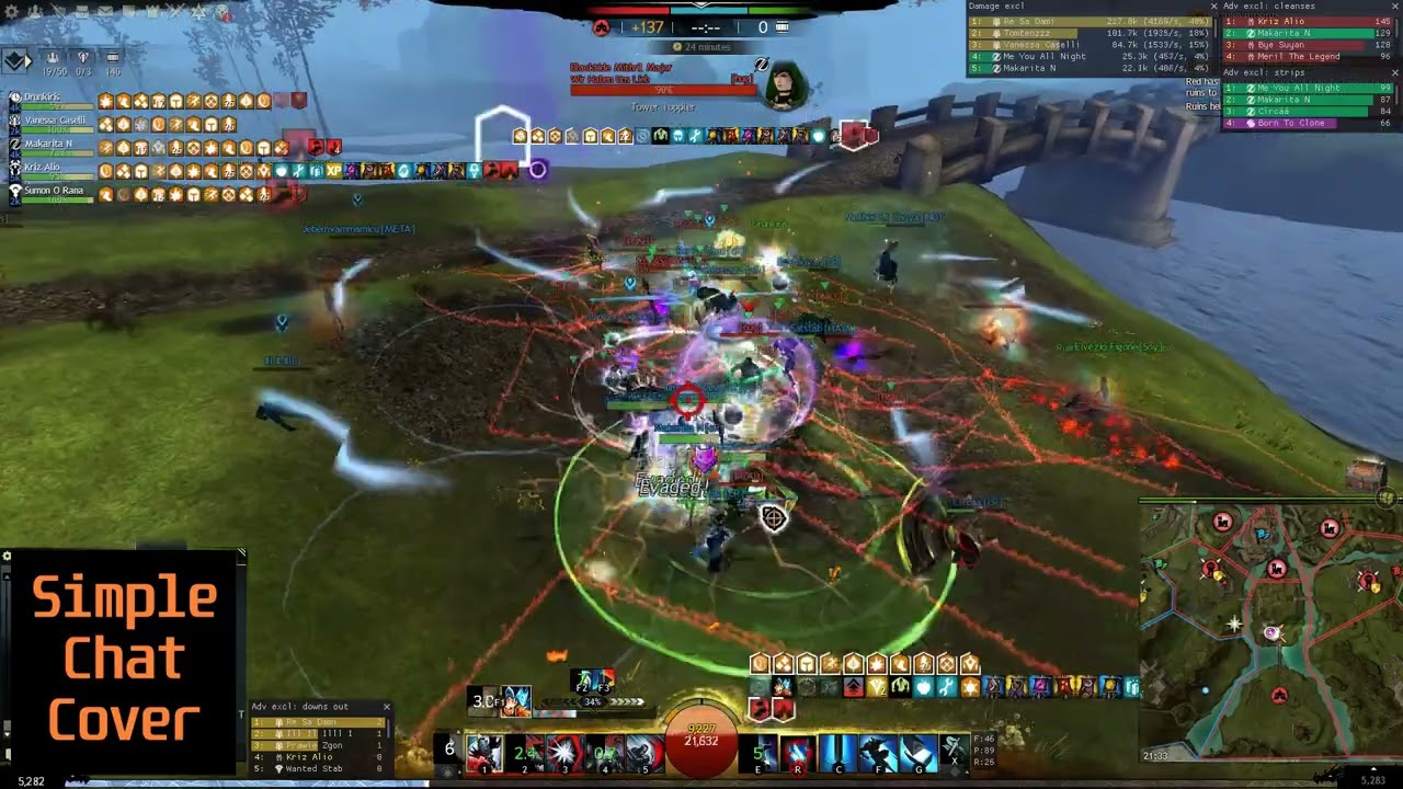 GW2 WvW Heal Vindicator. Push buttons with zero skill