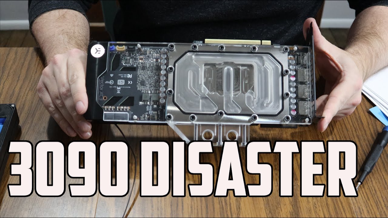 EVGA 3090 XC3 Ultra Water Block Replacement And Disaster