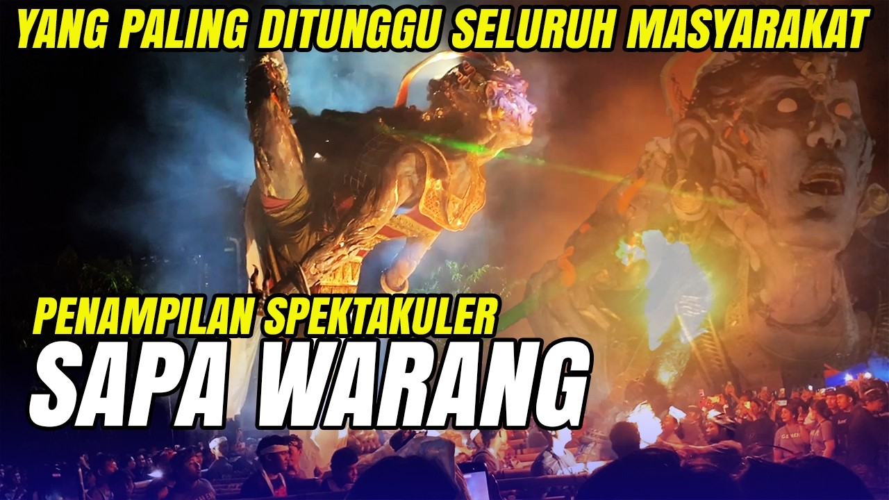 SPEKTAKULER❗ OGOH OGOH GEMEH MENYALA GETARKAN DENPASAR DI HARI PENGERUPUKAN