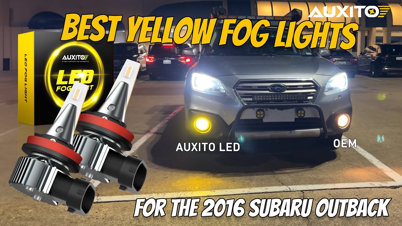 AUXITO Best Fog Lights (Yellow) For The 2010-2019 Subaru Outback