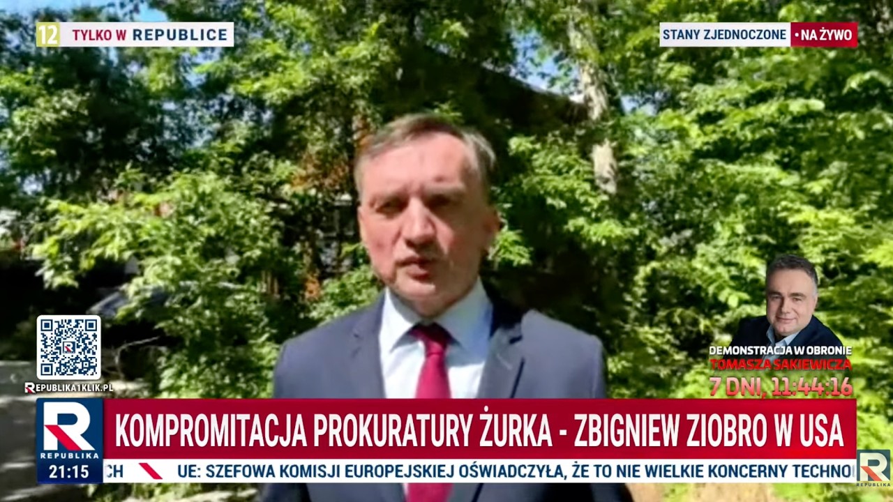 Ziobro prosto z USA ostro o rządzie Tuska &bdquo;Chcieli przywieźć mnie w kajdankach!&rdquo; | W Punkt