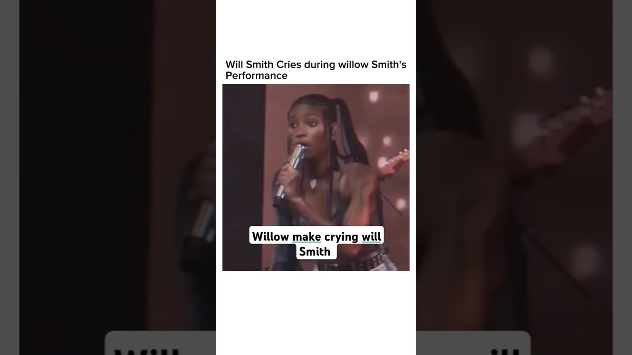 Will Smith crying during willow live performance #willsmith #willow #willowsmith #waitaminute #short