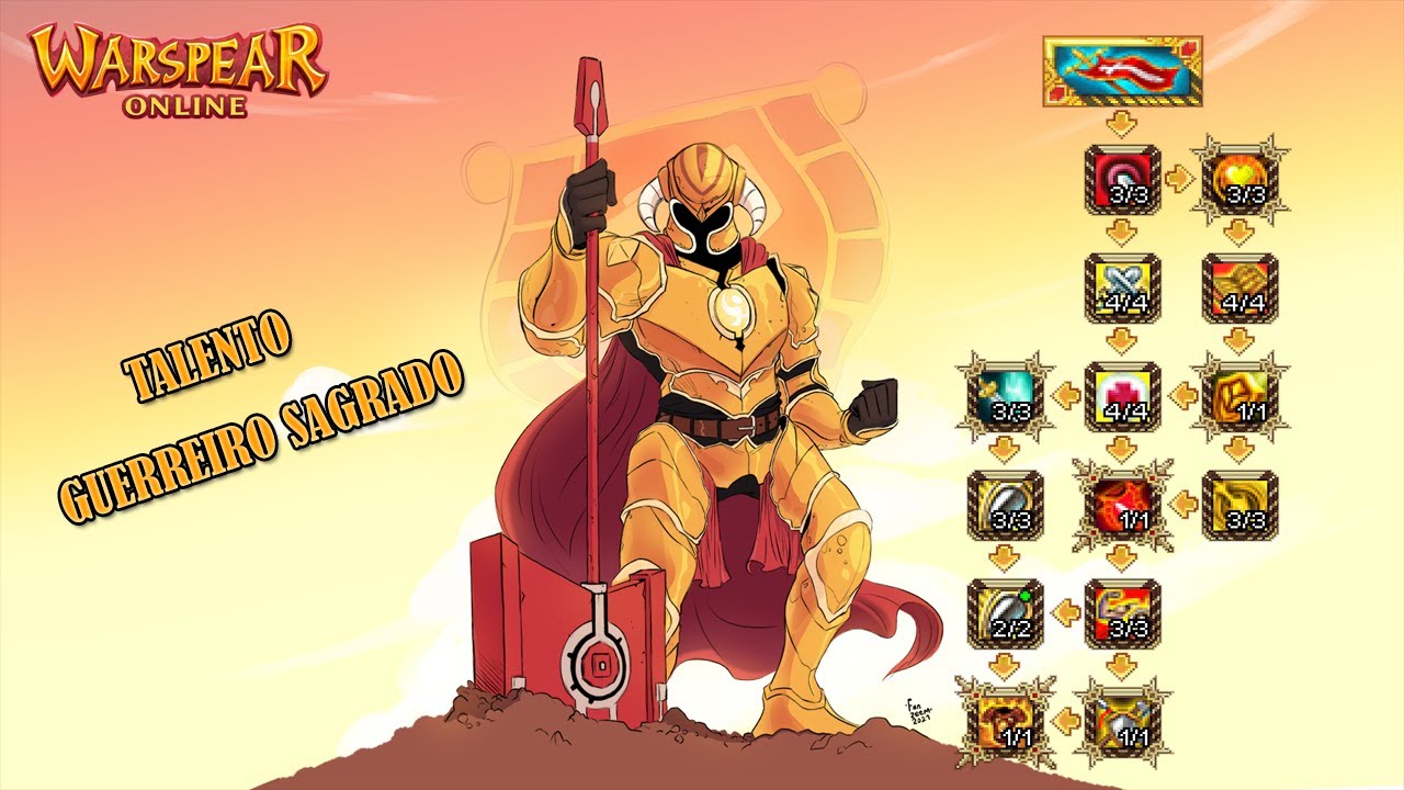 RAMO GUERREIRO SAGRADO DO PALADINO - WARSPEAR ONLINE