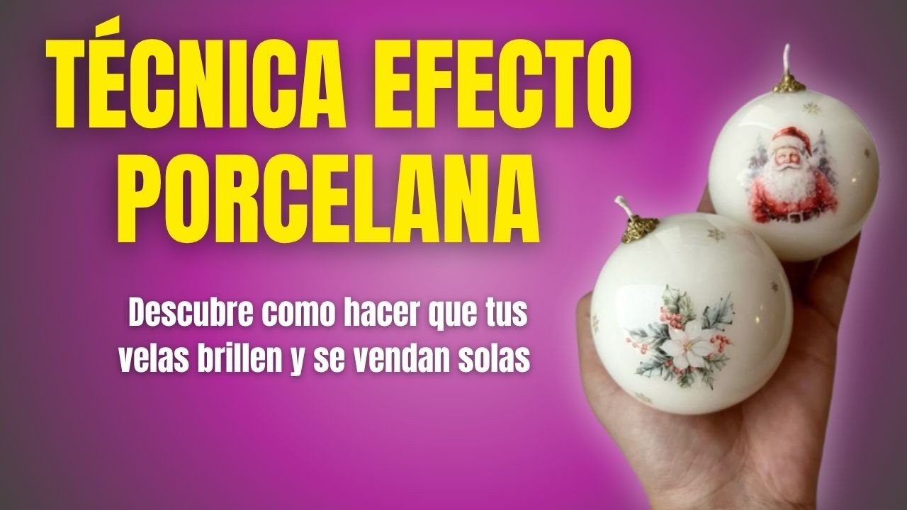 Velas efecto porcelana: el truco que eleva tus creaciones al nivel profesional