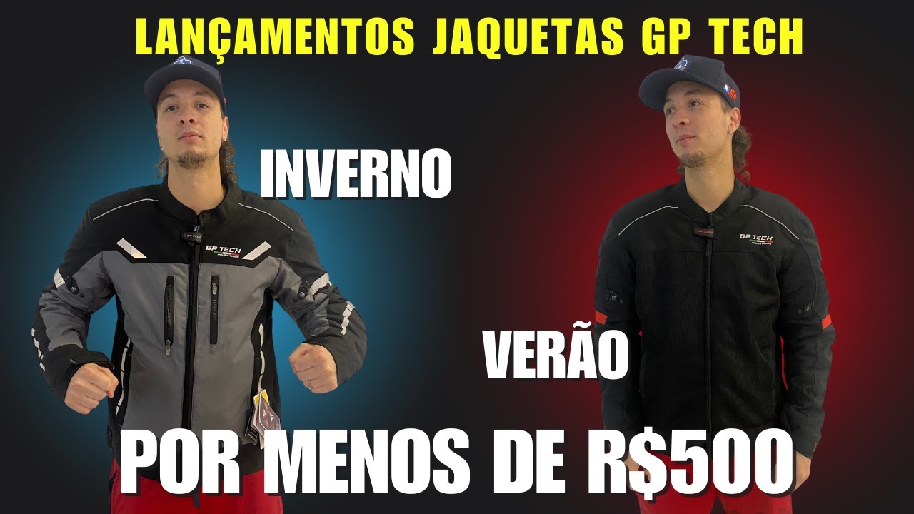 Lançamentos GP Tech: Jaquetas de Proteção de até R$500