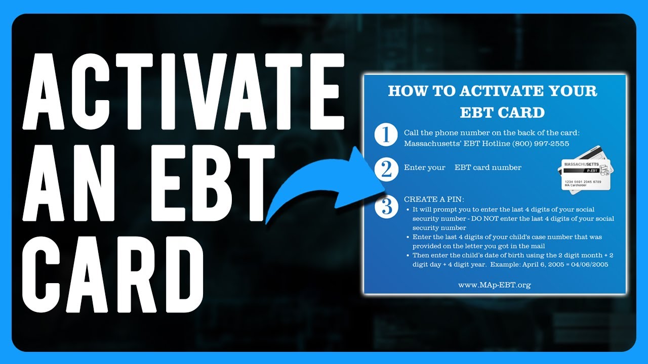 How to Activate an EBT Card (Access Food Benefits)