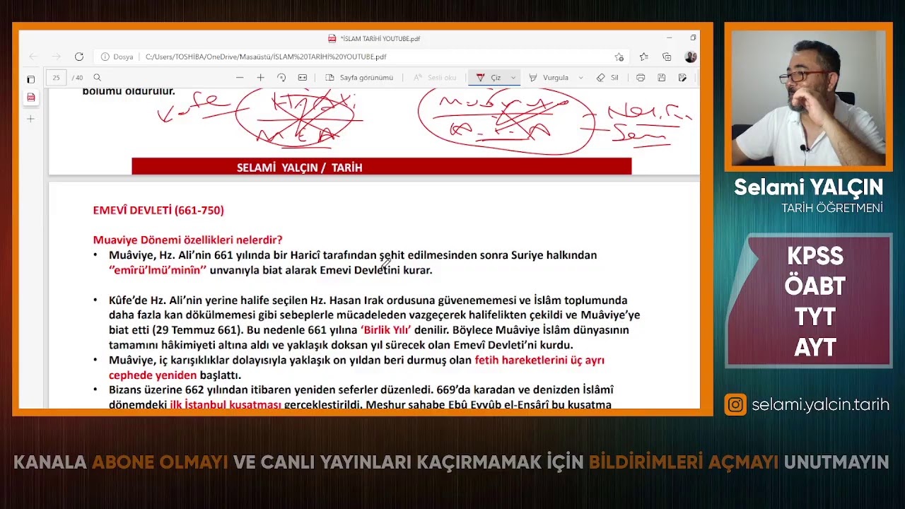 İSLAM TARİHİ I
