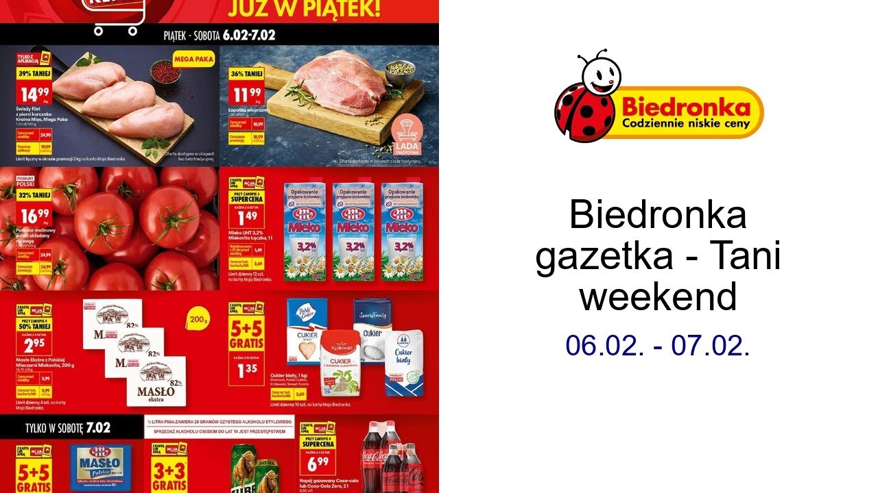 Biedronka gazetka - Tani weekend 06.02. - 07.02.