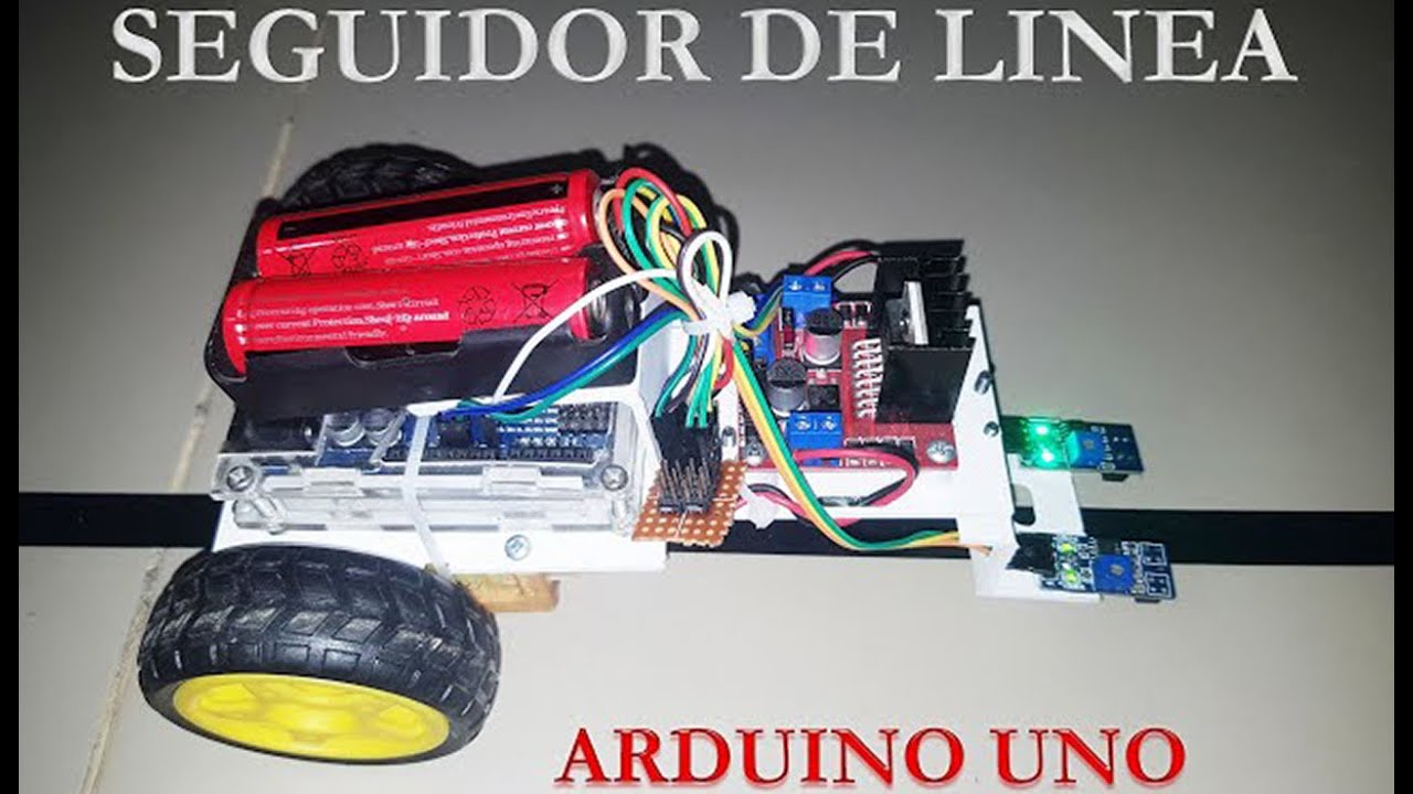 ROBOT SEGUIDOR DE LINEA - ARDUINO UNO - PROYECTO COMPLETO