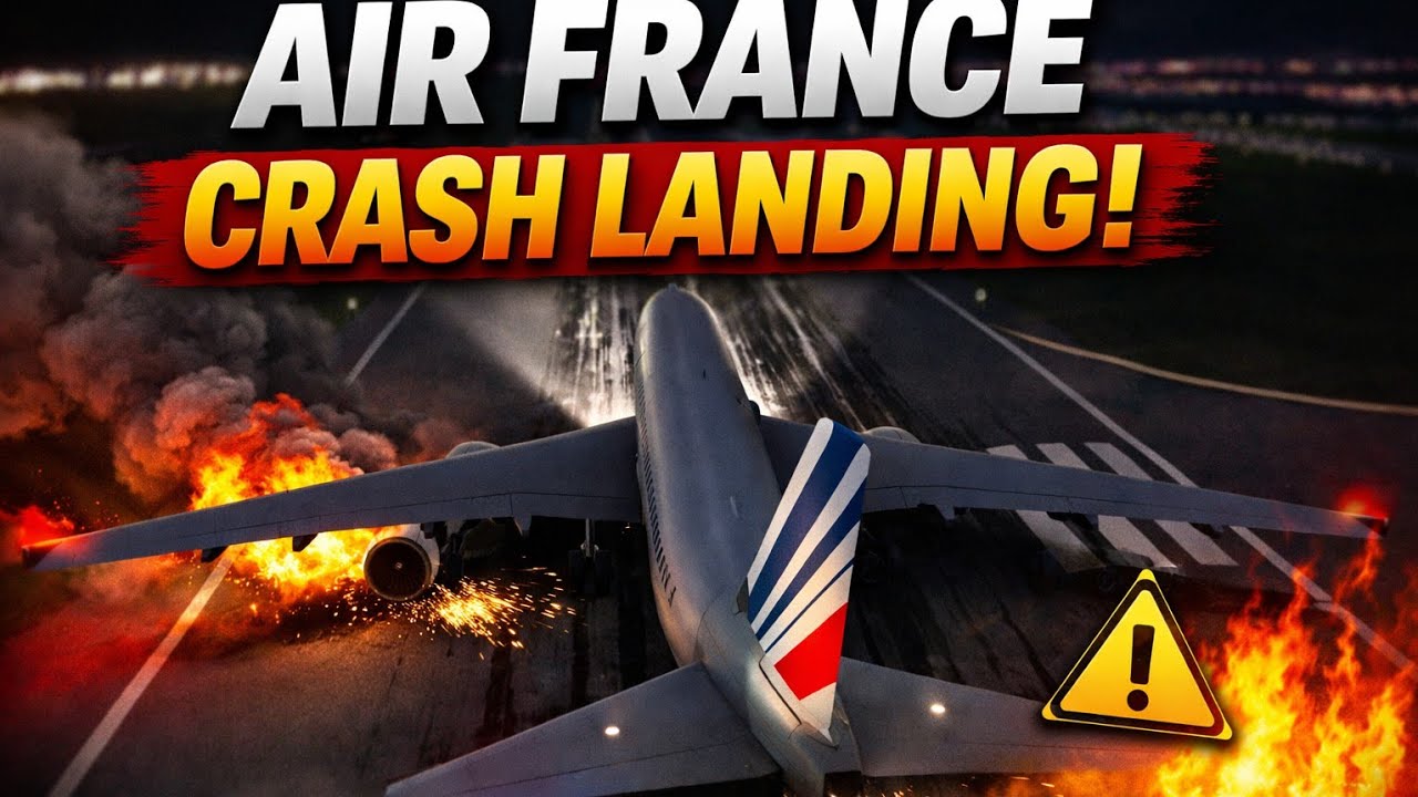 Air France Emergency Landing Ends in Crash | Real Flight Simulator Full Flight