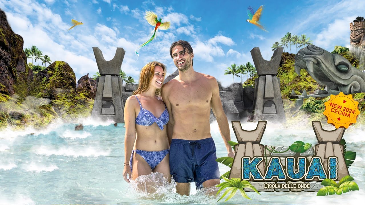La realizzazione di Kauai, l'isola delle onde, novità 2024 di Acqua Village Cecina! [Timelapse]