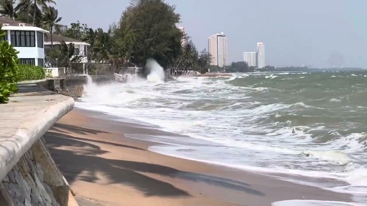 Ocean waves in the regent Cha Am Beach Resort, Hua Hin# Chiness New Year 2025