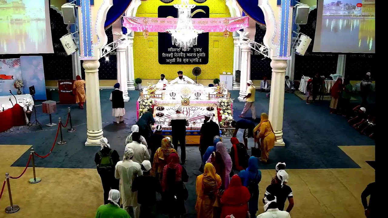Sikh Gurdwara Sahib San Jose Live Sri Hemkunt Foundation Kirtan Darbar July 28, 2024