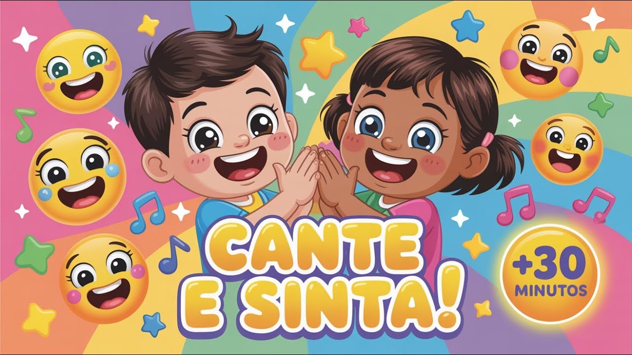 Se Você Está Contente e as Emoções 🌈 Músicas Infantis - Aprender sobre os Sentimentos ❤️