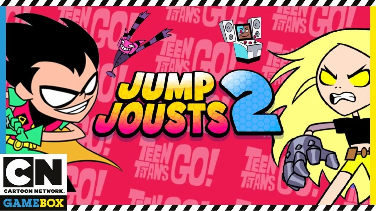 Teen Titans Go Gameplay | Jump Jousts 2 Face-Off - Robin Wins | Cartoon Network GameBox