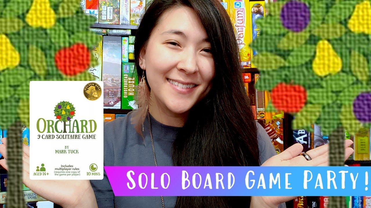 Orchard | Solo Board Game PaRTy!!! (Playthrough and Review/ Tutorial, yup!) 🍎 🍐 🍇