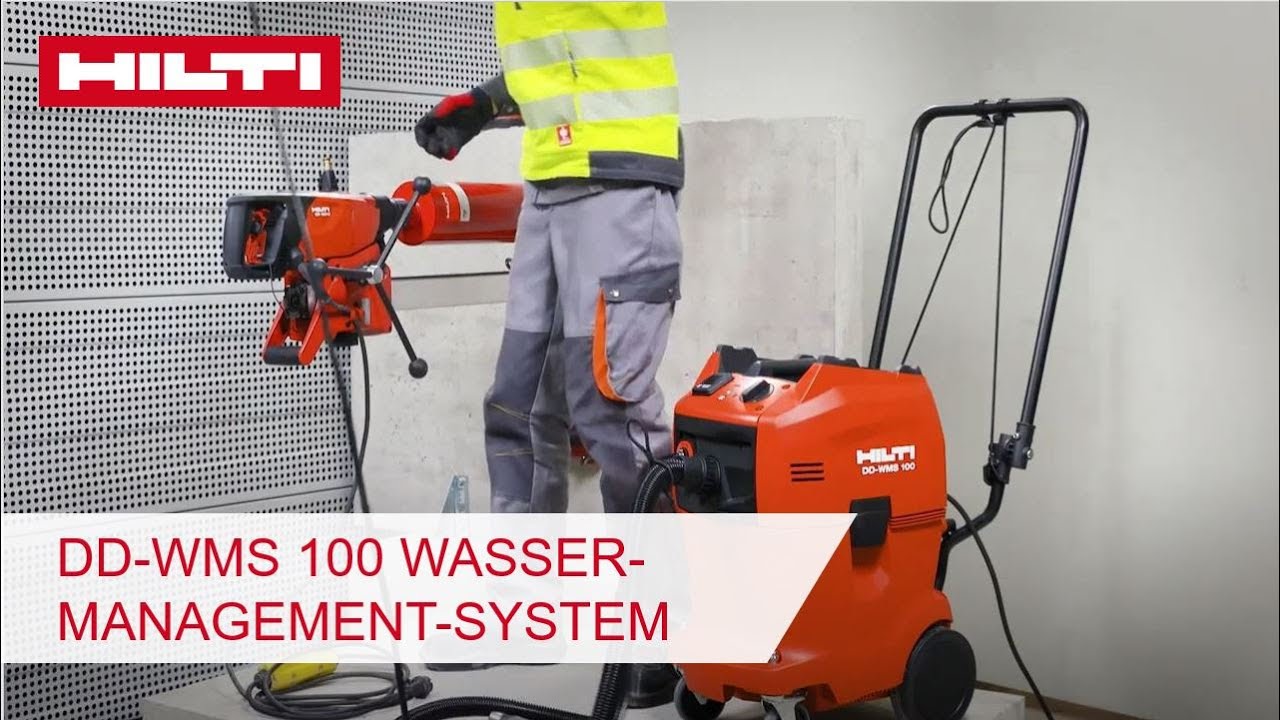ANLEITUNG Hilti DD WMS100 Wasser-Management-System - Einrichtung und Verwendung im Recyclingmodus