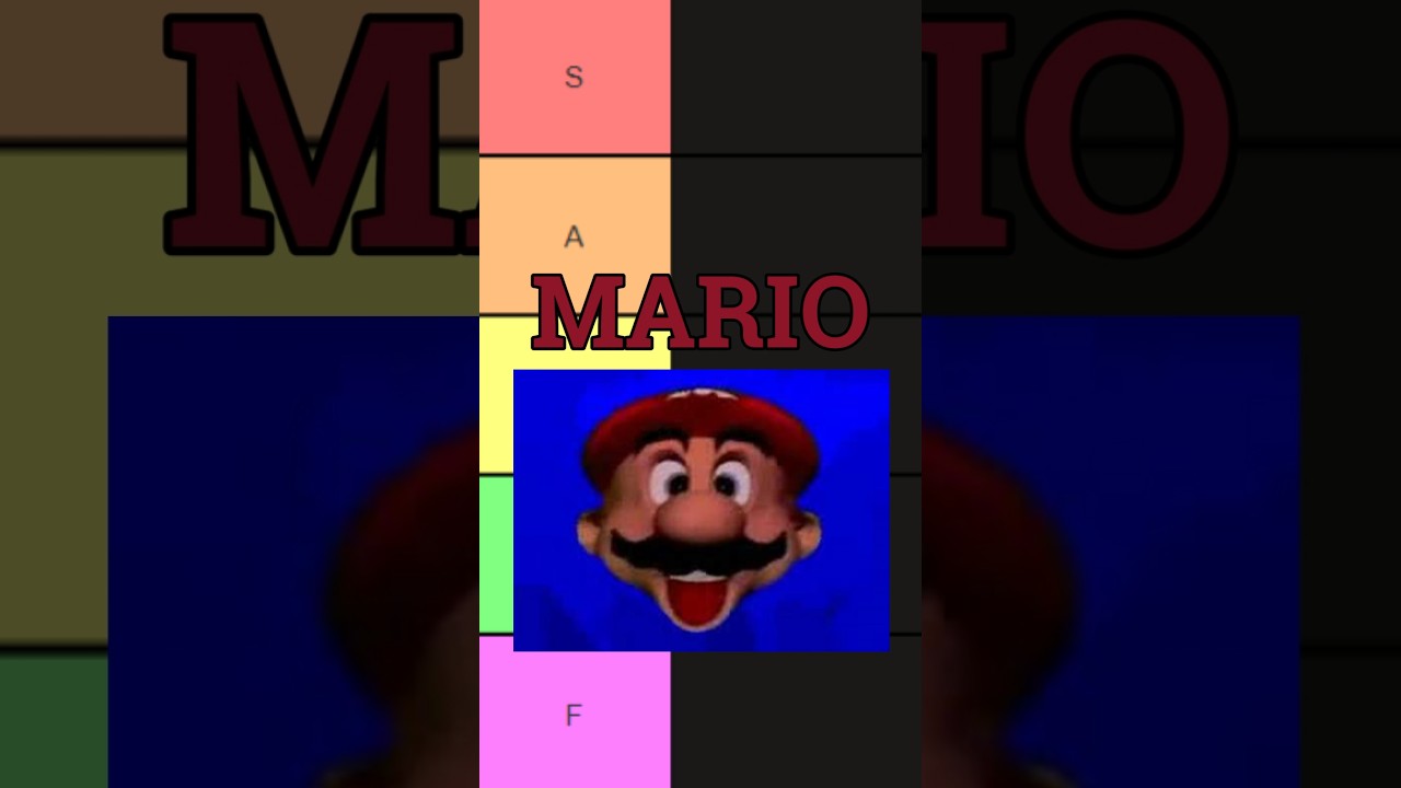 Ranking Mario Games by how well represented Mario is #mario #tierlist #ranking #nintendo