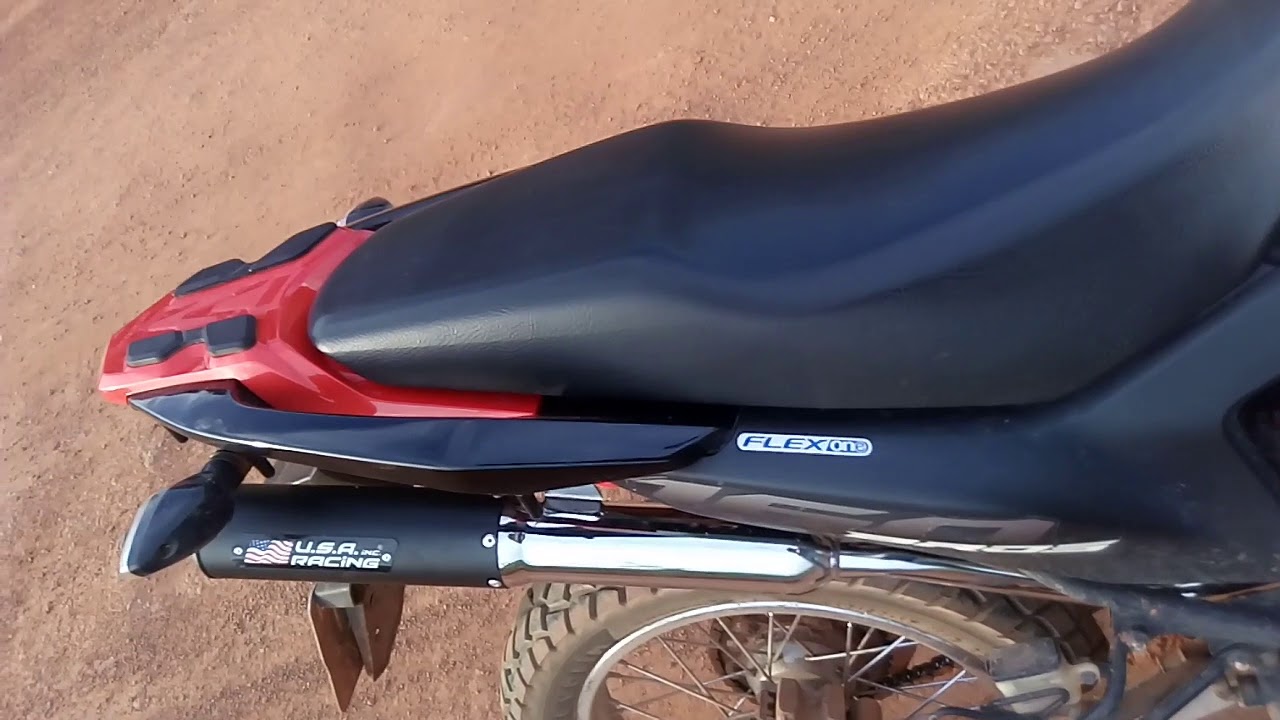 Bros 160 com escape usa racing
