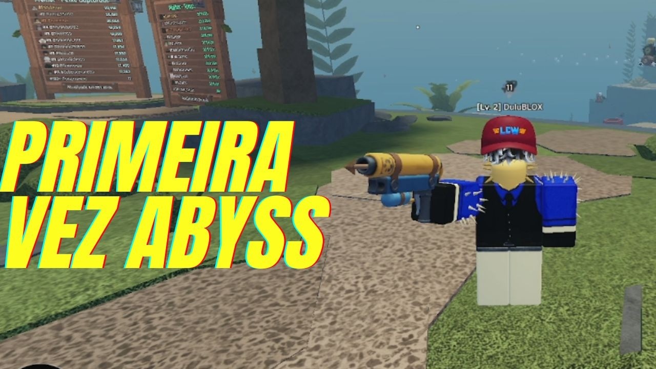 VIREI UM PEIXE NO ABISMO ROBLOX #roblox #jogoroblox