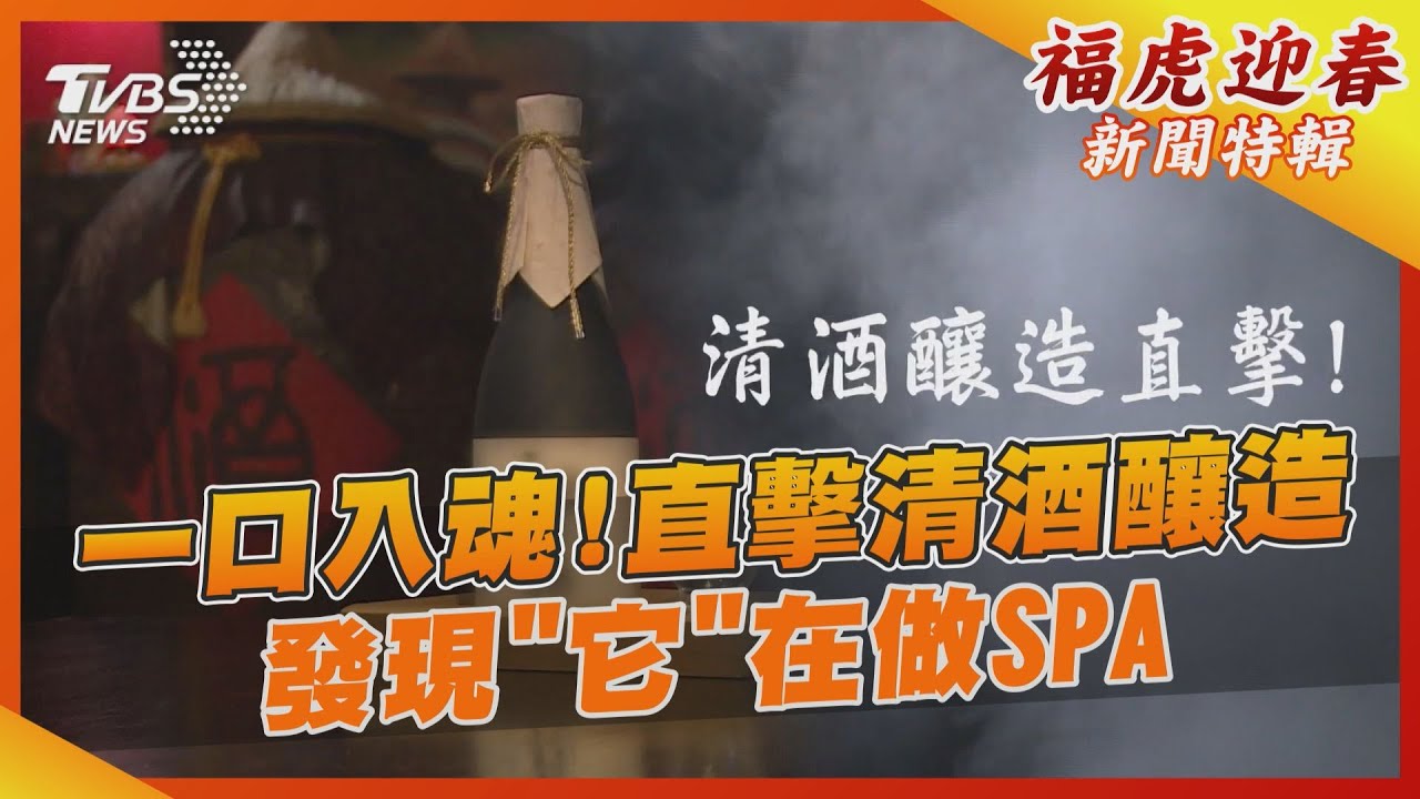 一口入魂!直擊清酒釀造 發現「它」在做SPA｜TVBS新聞