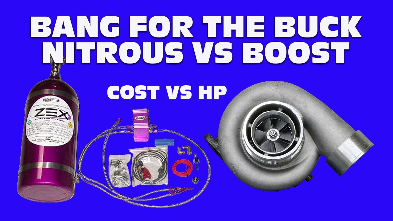 BANG FOR THE BUCK $HOOTOUT! NITROUS VS TURBO-WHICH ONE MAKES MORE POWER AND WHICH ONE COSTS LESS?