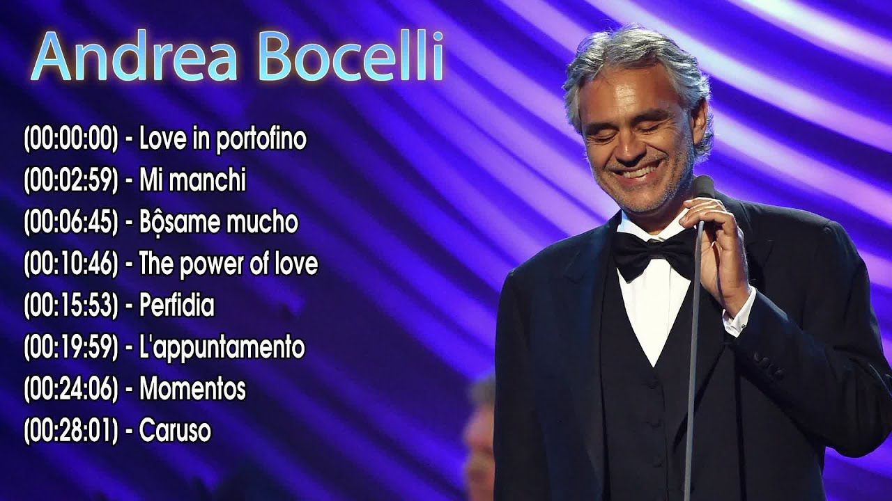 La musica di Andrea Bocelli da ascoltare e amare per sempre | Album completo