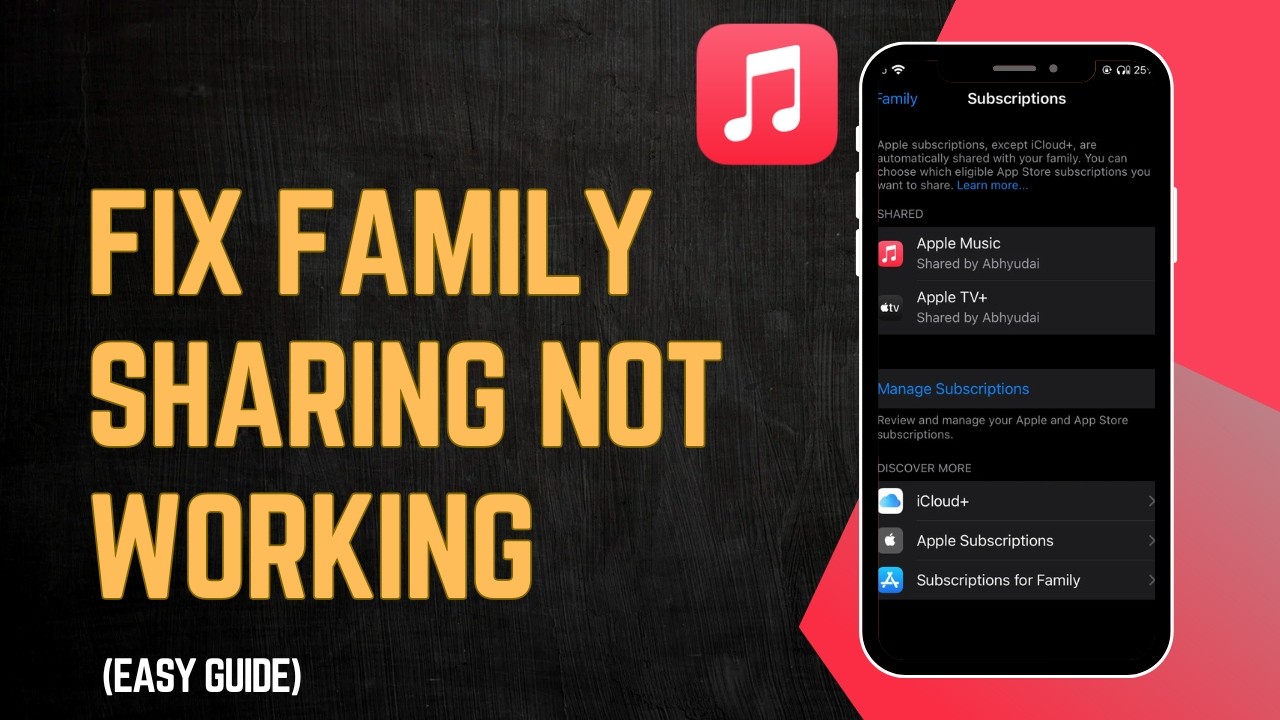 How To Fix Apple Music Family Sharing If It's Not Working