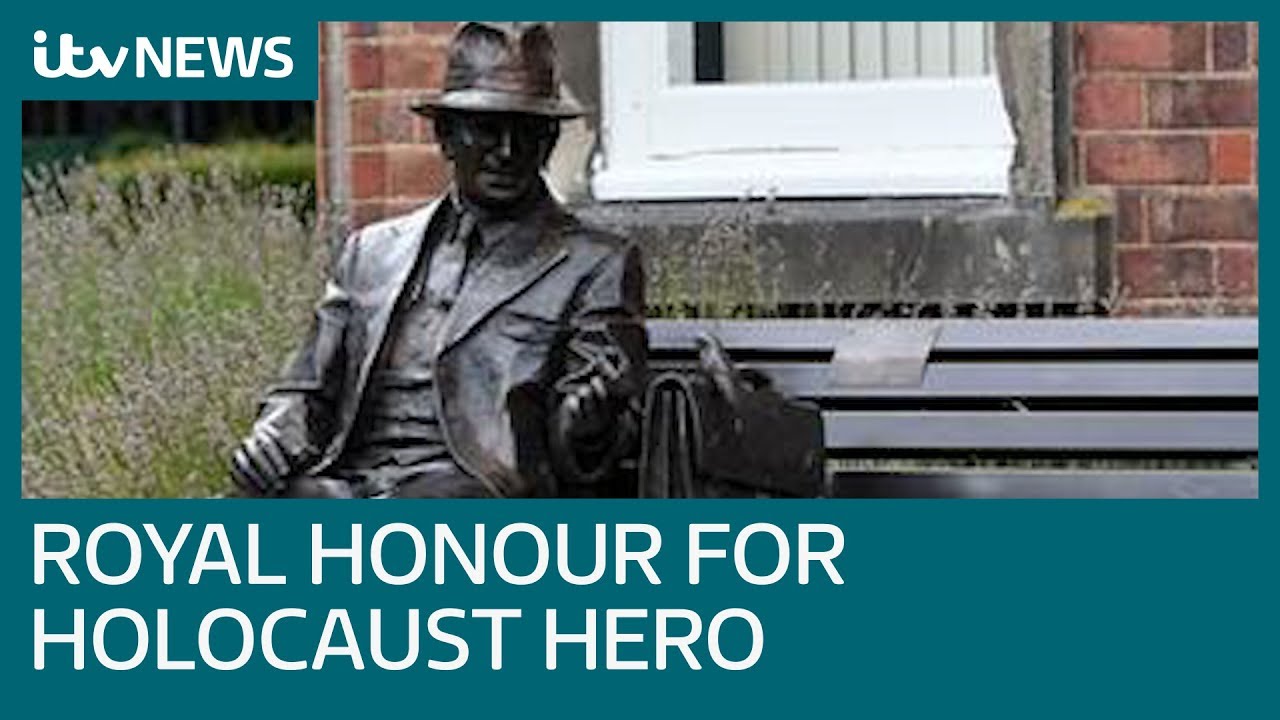William unveils statue in honour of British Holocaust hero Frank Foley | ITV News