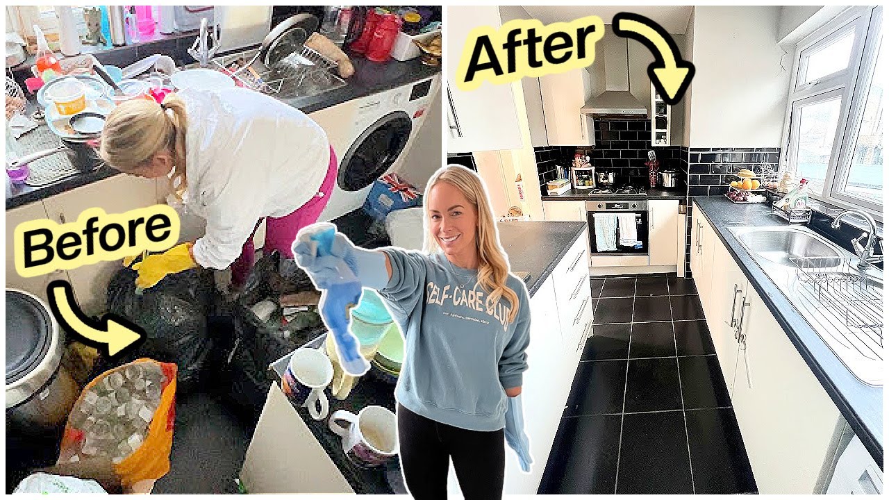 OVERWHELMED BY MESS! DEEP CLEANING A HOME FOR FREE  | Hack Your Home #2