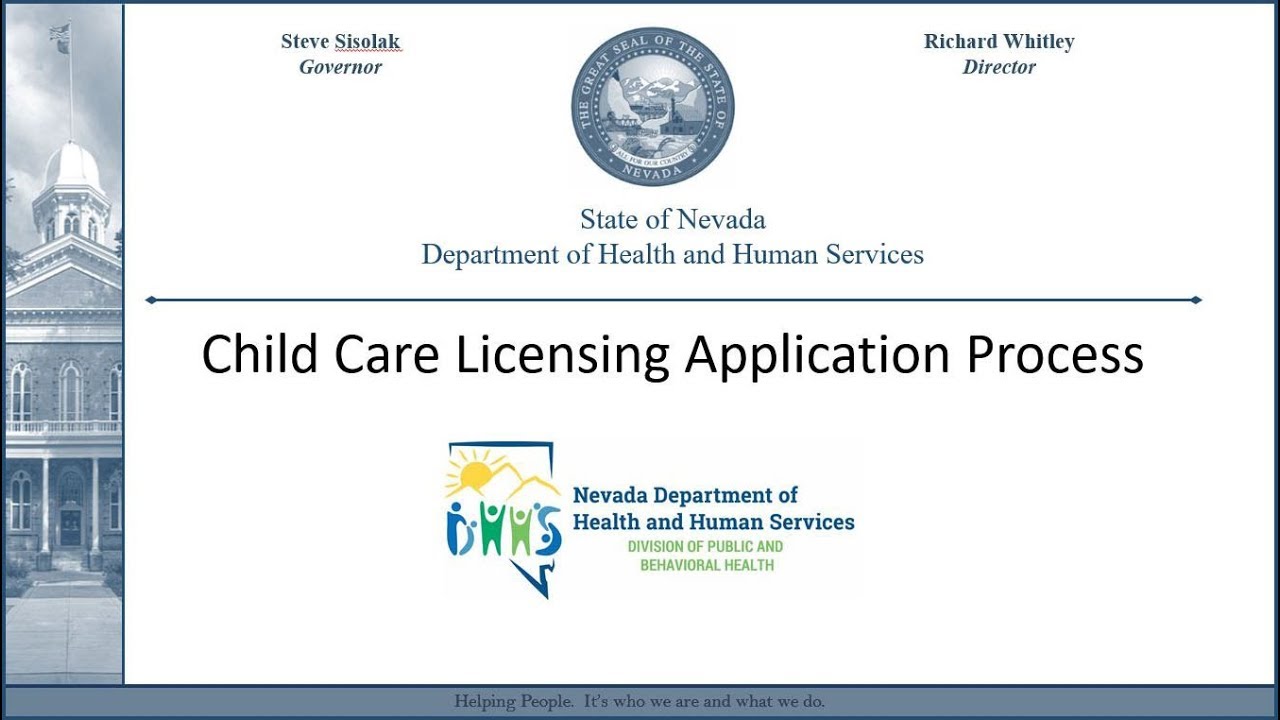 Nevada Child Care Faciility Licensing Application Process training