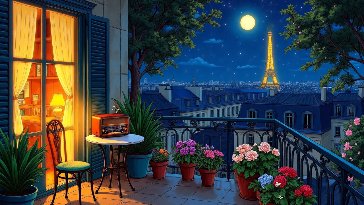 it's 1950's distant oldies playing in another room on a peaceful night for relaxation