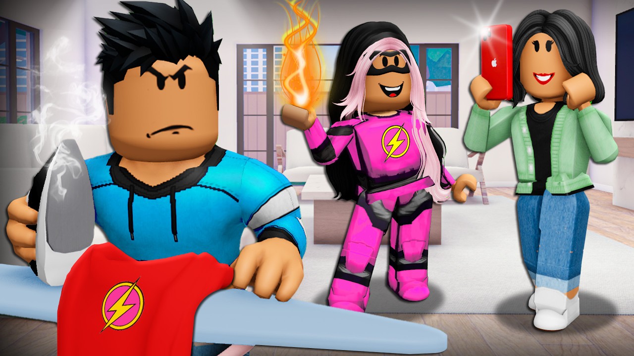 Mom Loved SUPERHERO Sister MORE Than Him! (A Roblox Movie)