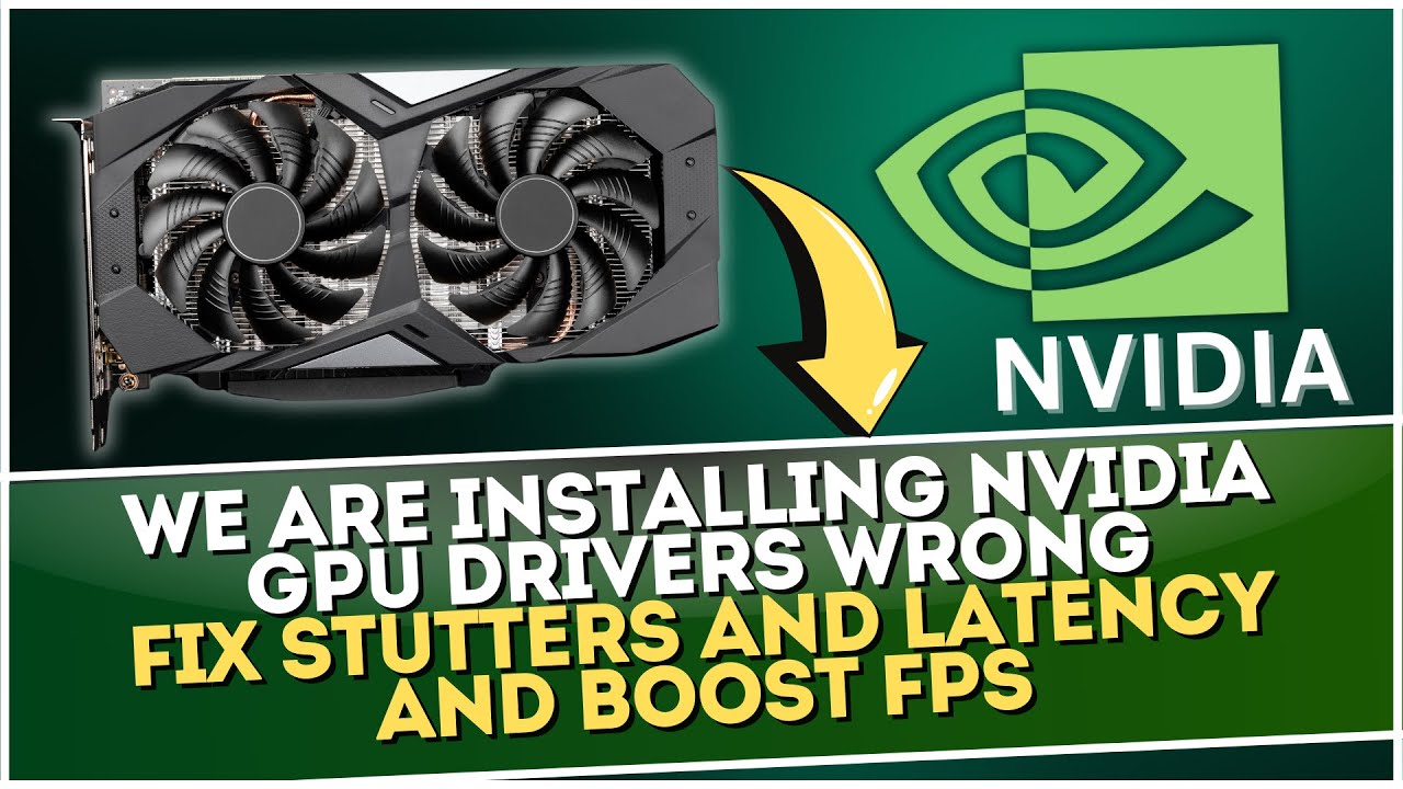Мы неправильно устанавливаем драйверы для графического процессора NVIDIA.