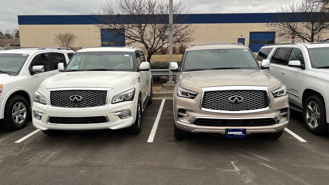 Infiniti QX80 2016 года против Infiniti QX80 2021 года
