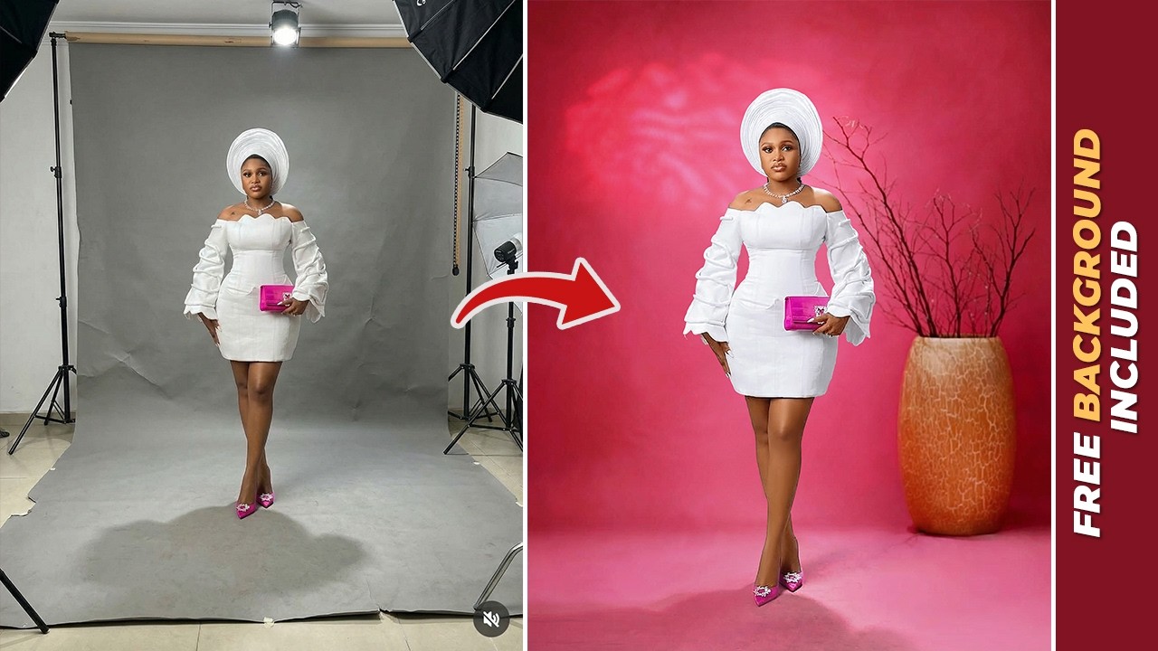 Вот как я изменил и обработал фон студии в Photoshop. Простой способ для начинающих.