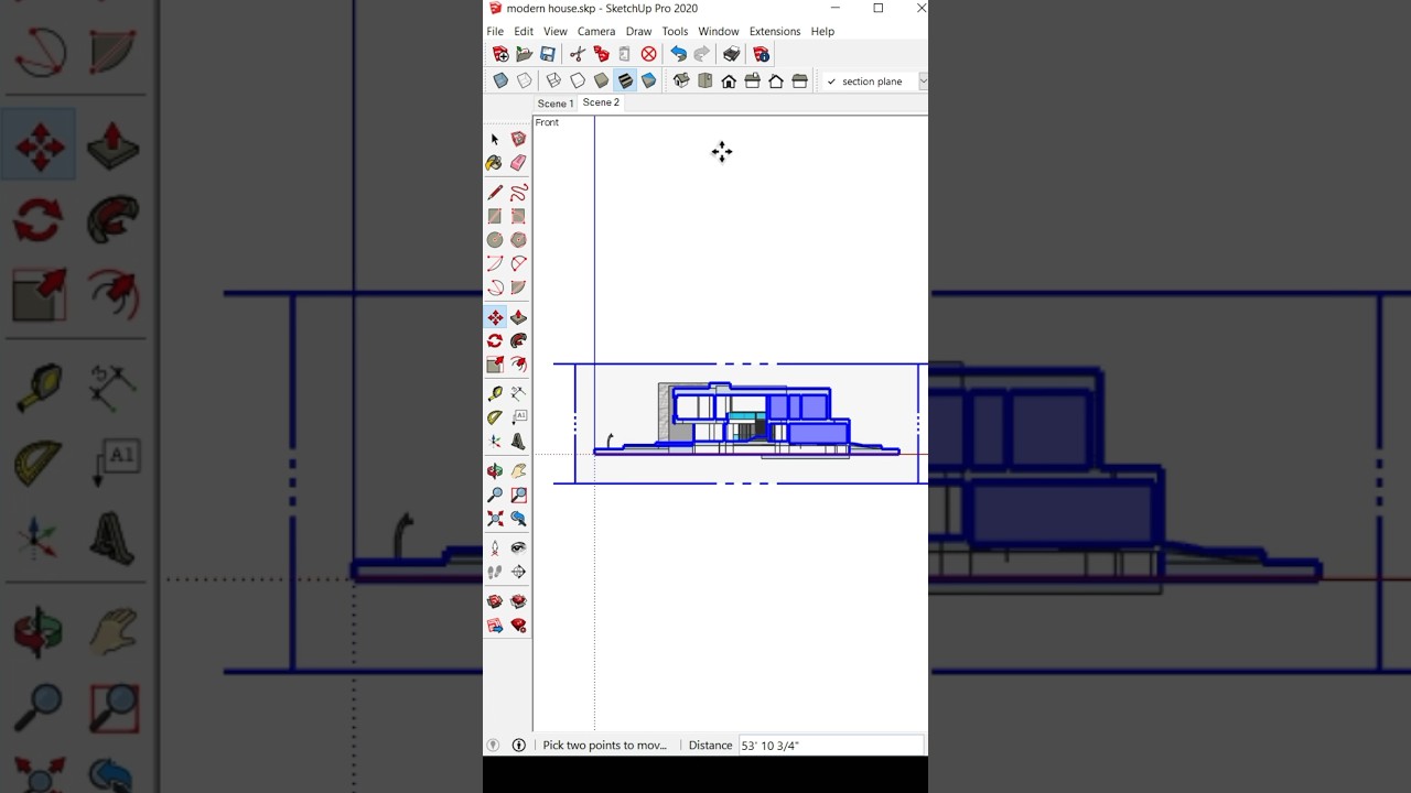 How to make ELEVATION in SketchUp #shorts #sketchup #sketchuptutorial #houseelevation