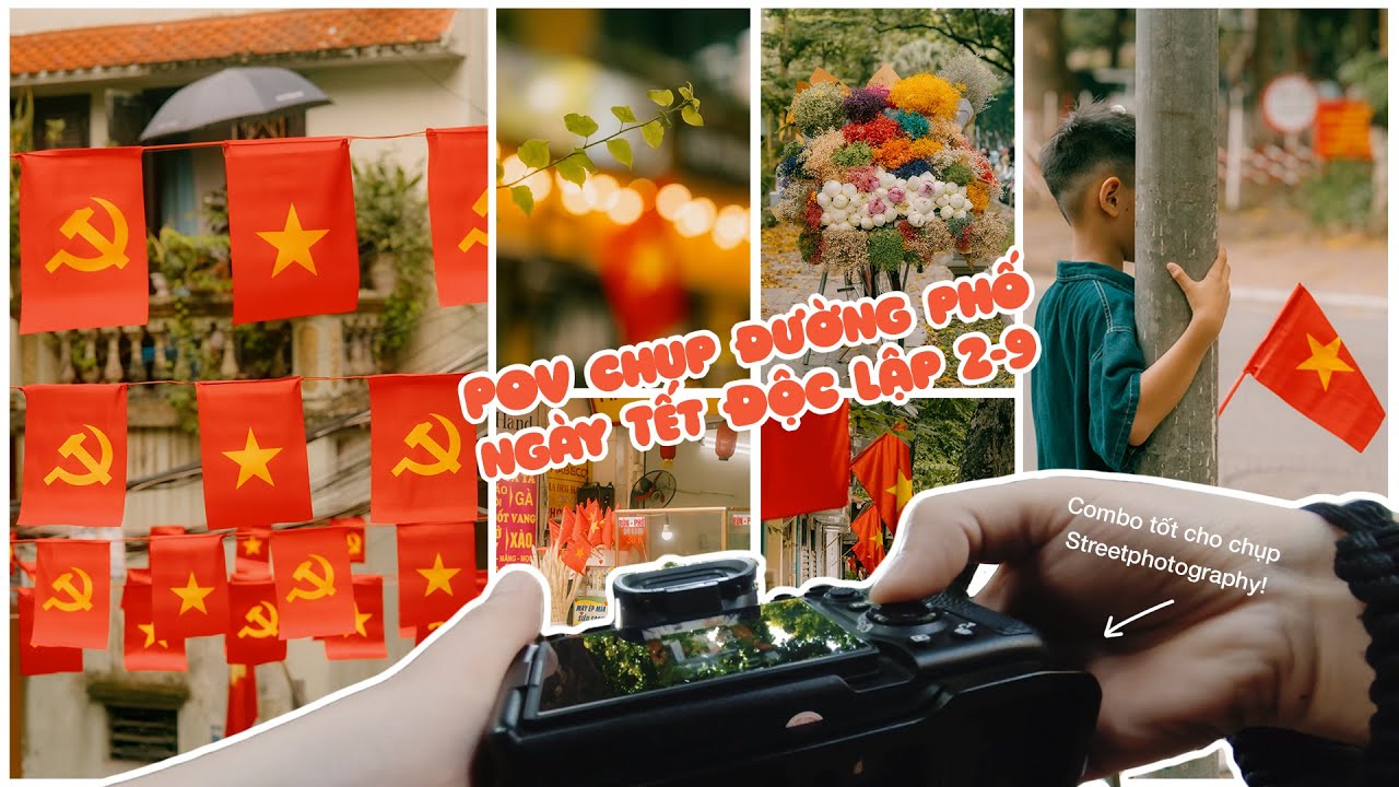 (POV Street Photography) Viet Nam National Day | Rực rỡ màu cờ ngày Quốc Khánh | Viltrox 85mm FE II