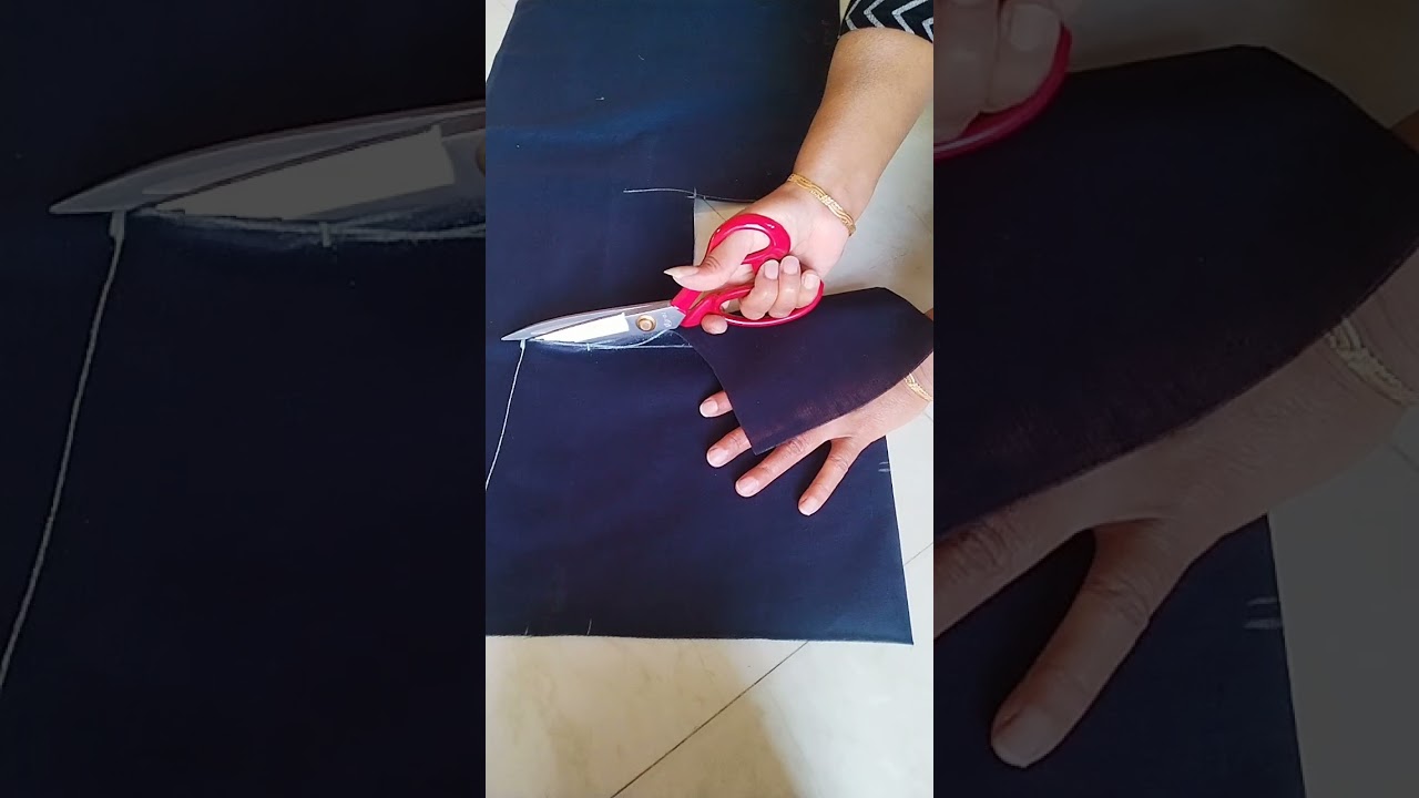 Princess cut blouse cutting   vo bhi tucks vala