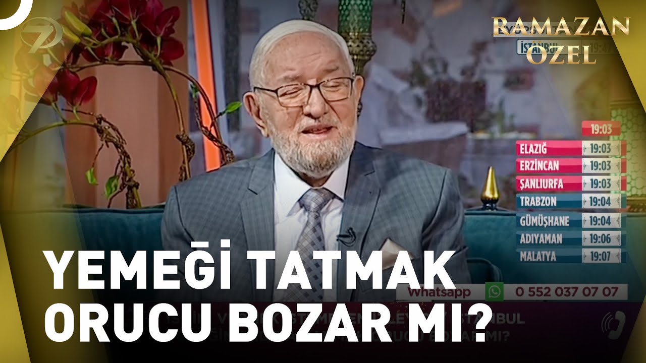 Yemeğin Tadına Bakmak Orucu Bozar Mı? | Necmettin Nursaçan'la İftar Saati