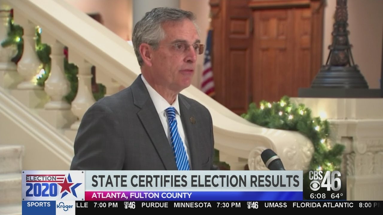 State officials certify Joe Biden's win in Georgia