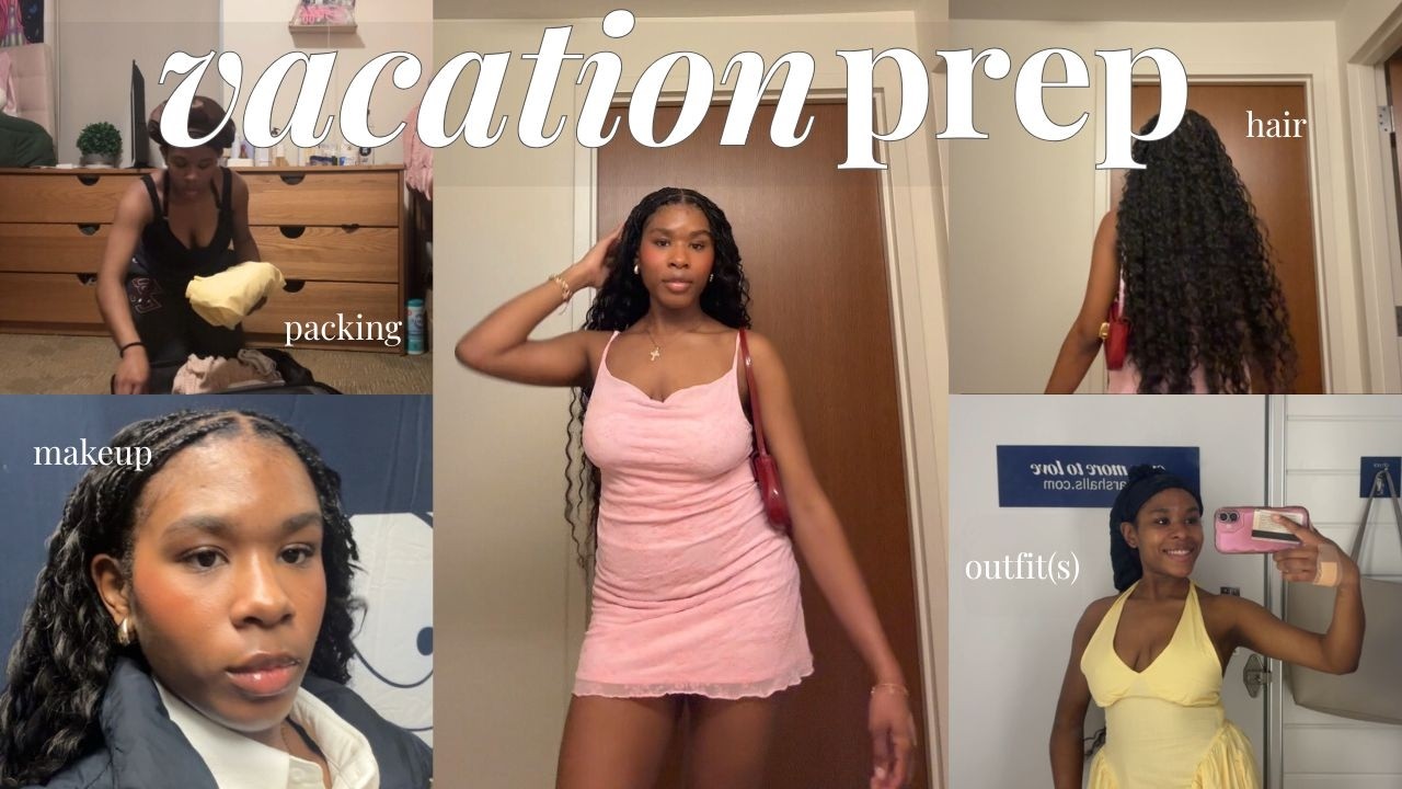 VACATION PREP VLOG ✈️  | packing, hair, outfits & more