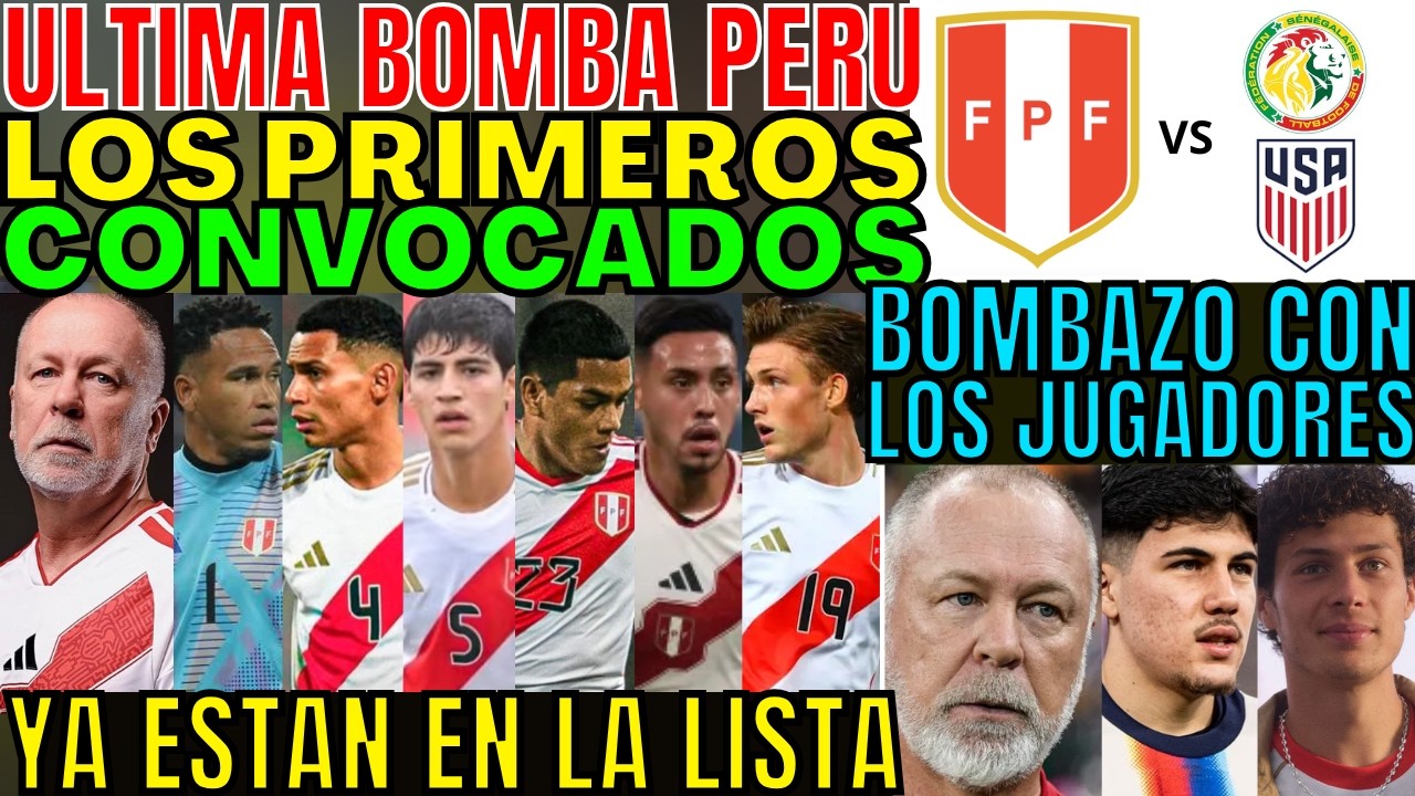 &Uacute;LTIMO MINUTO MANO MENEZES DI&Oacute; LOS PRIMEROS CONVOCADOS A PER&Uacute; CON BOMBAS EN EL EQUIPO Y JUGADORES