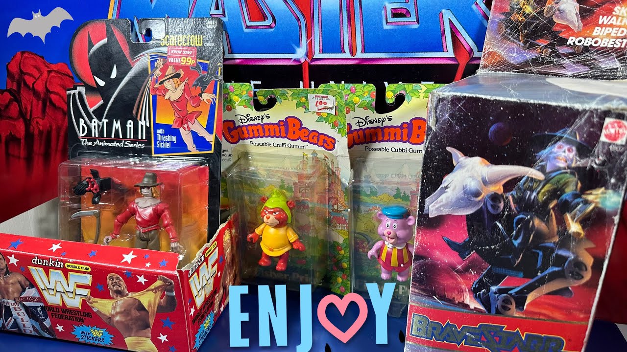 Nicht von Pappe! Unboxing Bravestarr Skullwalker, Batman Scarecrow & Disney Gummi Bears, WWF & Motu