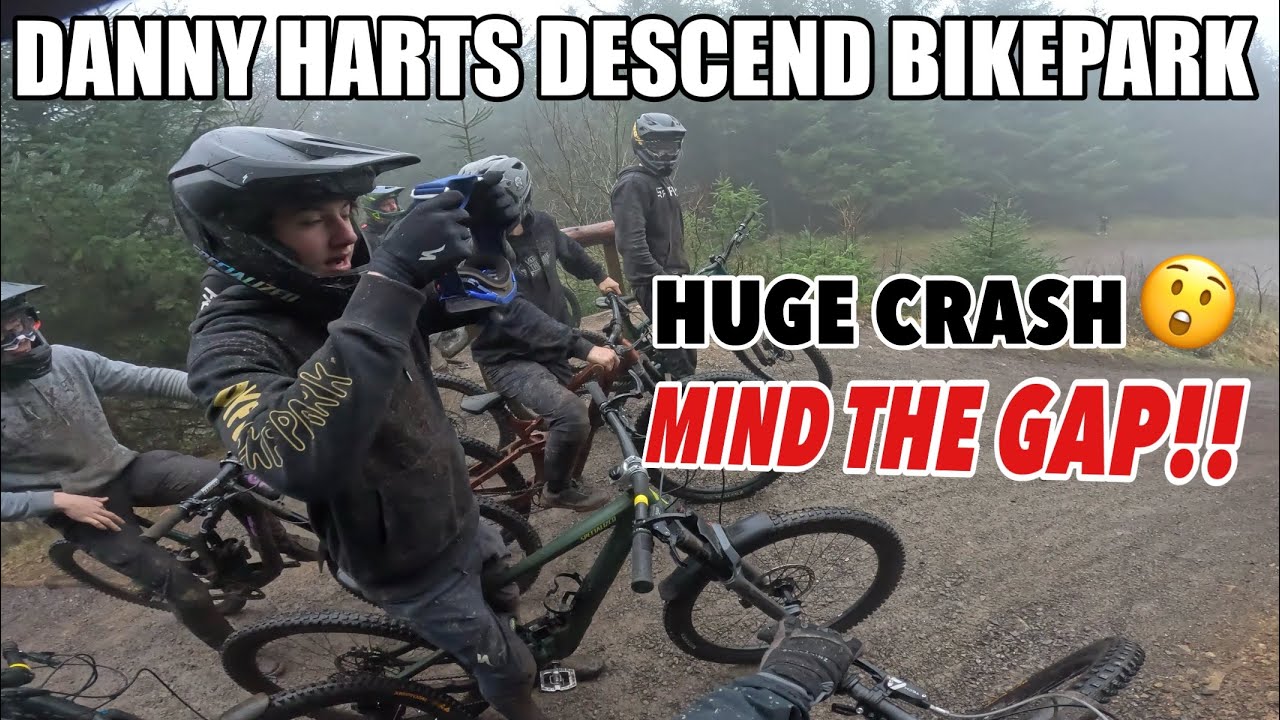 DANNY HARTS DESCEND BIKEPARK - BIG CRASH & SENDS!!