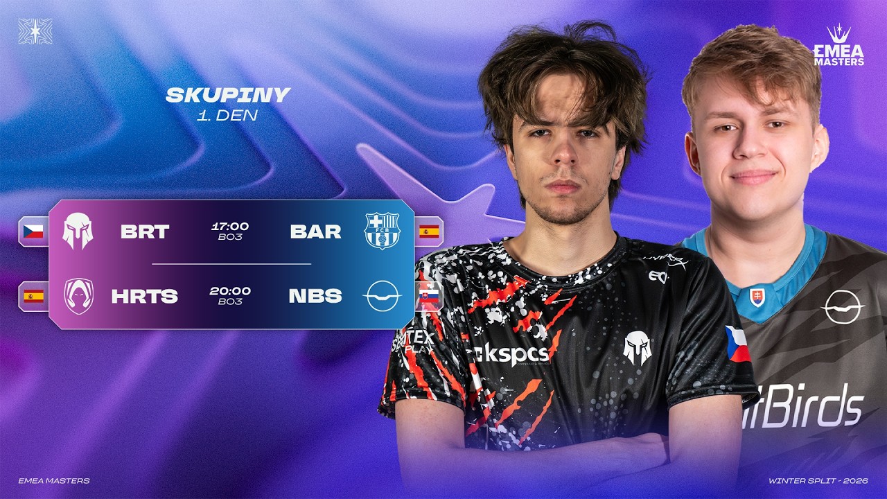 BRUTE vs Barça eSports | Nightbirds vs Heretics Academy | BO3 | EMEA Masters Winter 2026