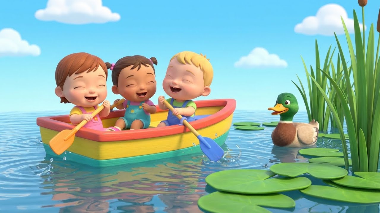 Row Row Your Boat With Joy 🚣‍♂️✨ | Fun and Learning Activities for Toddlers
