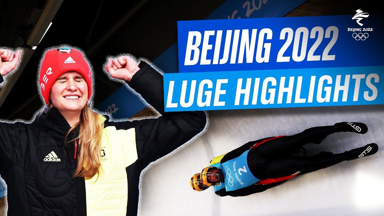 🇩🇪 The German Luge team was DOMINANT at Beijing 2022! | Luge Highlights ❄️