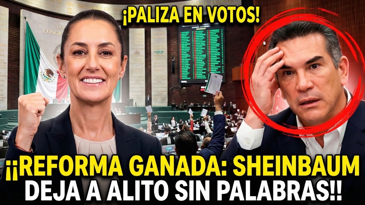 CLAUDIA SHEINBAUM HUMILLA A ALITO MORENO TRAS GANARLE LA REFORMA PALIZA EN VOTOS ¡SE QUIEBRA LA VOZ!