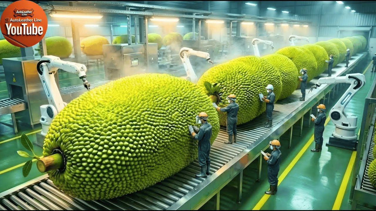 Inside the Jackfruit Factory: From Fresh Jackfruit to Sweet Desserts (Full Process)